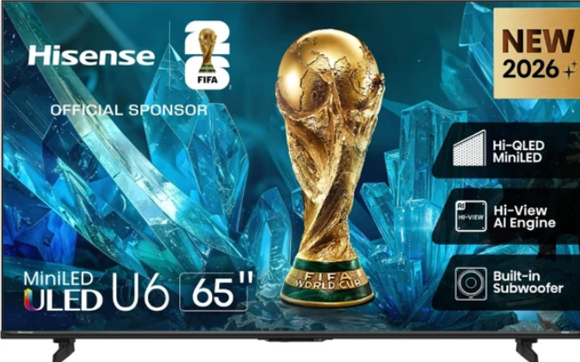 Hisense 65 Inch U6S UHD Mini LED Smart TV