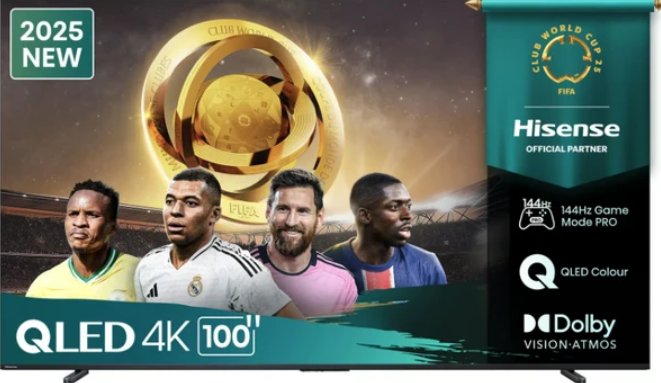 Hisense 100Q7Q 100 Inch LED 144Hz VRR QLED Gaming Television